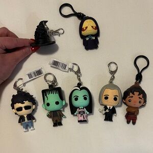 Set of 7 Character Keychains